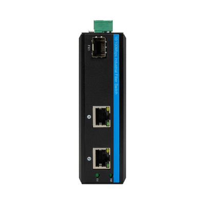 3 Port 10/100mbps Fast Ethernet Unmanaged POE Fiber Media Converter สําหรับภายนอก