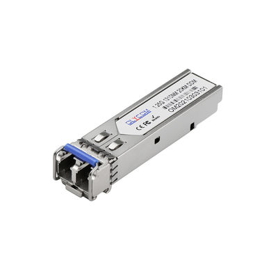 ตัวรับส่งสัญญาณโมดูล GBIC SFP ขนาดเล็ก 1.25G Singlemode 1310nm LC Connector พร้อม DDM