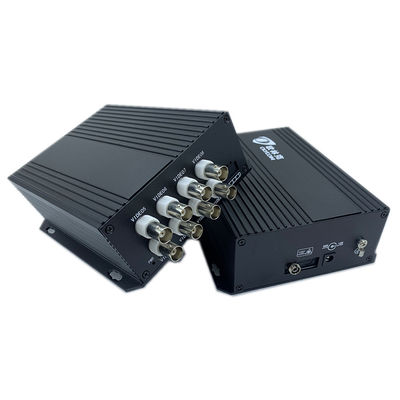 DC5V1A 8ch Analog Video Digital Optical Converter Multiplexer ผ่านสายโคแอกเซียล