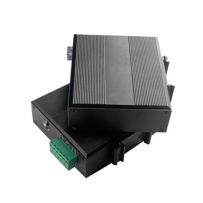 FCC SFP Fiber Industrial อีเธอร์เน็ต Media Converter การส่งสัญญาณ 10/100Mbps 40KM