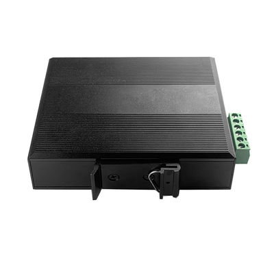 48VDC 100Mbps Fast Industrial อีเธอร์เน็ต Media Converter Sfp ถึง Rj45 ด้วย IEEE802.3Af / At