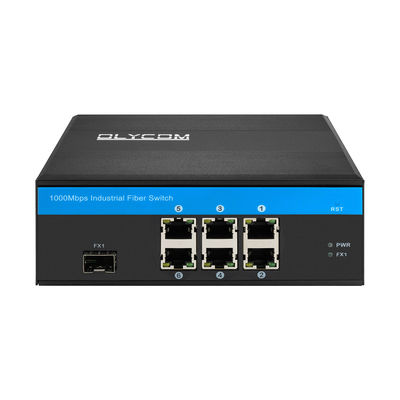 IP40 POE Network Switch Gigabit Ethernet สำหรับสภาพแวดล้อมกลางแจ้งที่รุนแรง