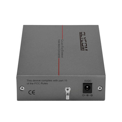 5V1A DC Input Fiber Optic อีเธอร์เน็ต Media Converter Sfp ถึง Rj45 Auto MDI