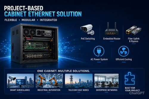 กรณี บริษัท ล่าสุดเกี่ยวกับ A Project-Based Cabinet Ethernet Solution