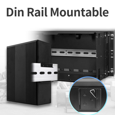 6 Port Gigabit PoE Switch ไม่จัดการ DC48V Input Ouuput ไม่จัดการ IP40 เกรด