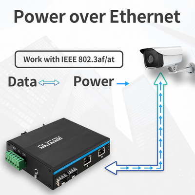 พอร์ต POE 4 พอร์ต Gigabit Network Ethernet Mini POE Switch 48v ไม่มีการจัดการ