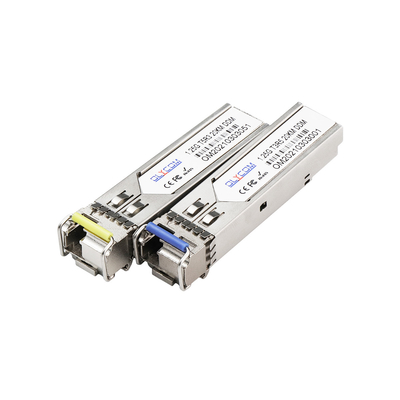 1.25G Single Mode SFP Module LC Port 20KM 1310/1550nm WDM DDM การสนับสนุน OEM