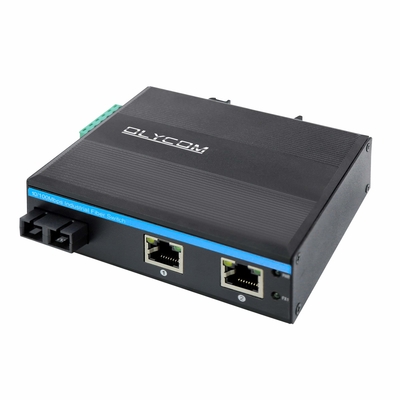 Gigabit Ethernet มินิ ไฟเบอร์สวิตช์ Gigabit Network SC Optic 20KM ไม่จัดการติดผนัง