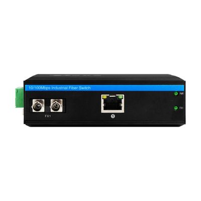 เครื่องแปลงสื่อขนาดเล็ก Gigabit Ethernet สายใย ST ไม่จัดการ 30 กิโลเมตร DC12V CE FCC