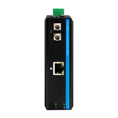 เครื่องแปลงสื่อขนาดเล็ก Gigabit Ethernet สายใย ST ไม่จัดการ 30 กิโลเมตร DC12V CE FCC