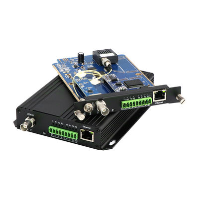 เครื่องแปลงไฟเบอร์ออปติกวีดีโอ ด้วย Bidi RS485 RS422 ข้อมูล 10/100M Ethernet FC Port 40KM CE