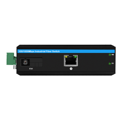 Industrial Gigabit Ethernet POE Media Converter DC48V 30W เคสทนทานราคาประหยัด