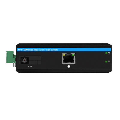 เครื่องแปลงสื่อ POE อุตสาหกรรม Gigabit Ethernet DC48V 30W ไม่จัดการ