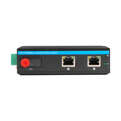 เครื่องแปลงสื่อ Gigabit Unmanaged ที่แข็ง FC Fiber Single Core 12V 24V มินิเคส