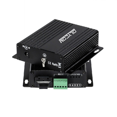 RS232 ซีเรียล ไฟเบอร์ออปติก โมเดม 40 กิโลเมตร ไฟเบอร์คู่ SC Port ขนาดกระชับติดผนัง