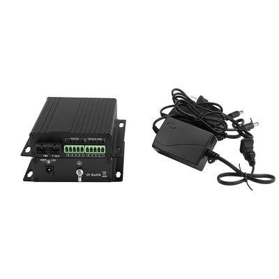 RS232 ซีเรียล ไฟเบอร์ออปติก โมเดม 40 กิโลเมตร ไฟเบอร์คู่ SC Port ขนาดกระชับติดผนัง