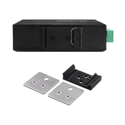 สวิตช์อีเธอร์เน็ตแบบไม่จัดการ 6 พอร์ตสำหรับอุตสาหกรรม 100M/1000M ตรวจจับอัตโนมัติ SFP ไฟเบอร์ DC24V DC