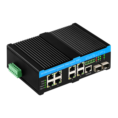 Gigabit L2 บริหาร 90W PoE Switch 10 Port กับ 2 Combo Port รักลักษณ์ 48V Active PoE