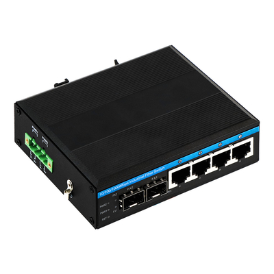 6 Port Gigabit Managed เครือข่ายที่แข็งแกร่งสวิตช์ขนาดเล็กขนาดเล็ก พลังงานคู่ DC12V