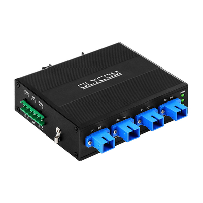4 PORT OPTICAL BYPASS SWITCH SC/UPC CONNECTOR SIMPLEX 1310/1550NM DC24V ดินติดตั้ง