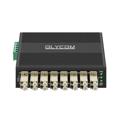 มูลติโมด ไฟเบอร์ออปติก บายพาสโมดูล 8 Port LC Connector DIN ติดตั้ง 12V 24V CE