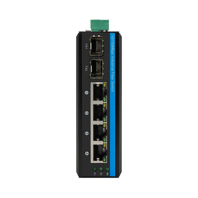สอง SFP ดิน Mount โป้สวิตช์ 1000 Mbps 4 Port, กล้อง IP โป้สวิตช์สําหรับระบบ CCTV