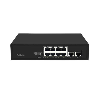 8 Port PoE Switch 10/100M Fast Ethernet VLAN ระยะ PoE 250 เมตร