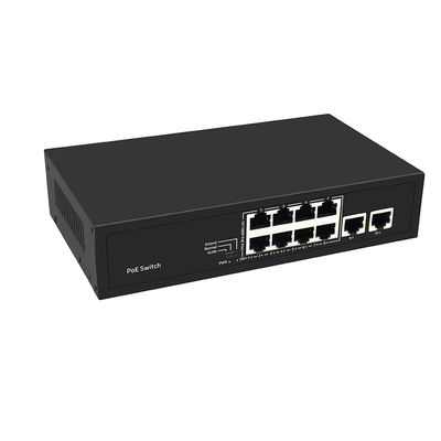8 Port PoE Switch 10/100M Fast Ethernet VLAN ระยะ PoE 250 เมตร
