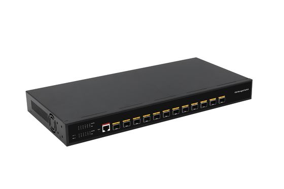 Desktop 12 Port 10G L3 Managed Switch 12* SFP+ Port สวิตช์ไฟเบอร์ออปติก