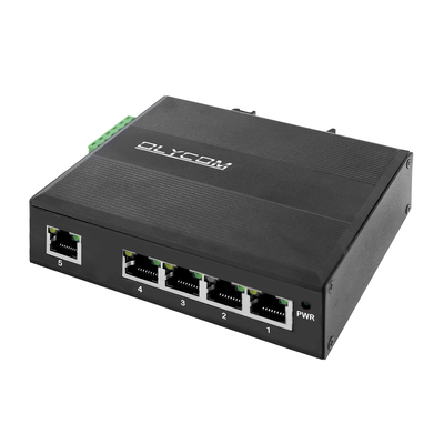 E-Mark 5 Port PoE Switch DIN Gigabit Ethernet 120W 15.4W/30W ไม่จัดการ CE