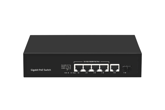 6 ท่า 10/100/1000mbps POE ไฟเบอร์สวิตช์ With 4 Port Poe Ethernet Switch ผู้ผลิต