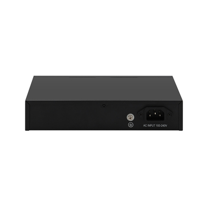 8 Port PoE Fiber Switch Gigabit Unmanaged 120W Budget 250-Meter PoE Extender เครื่องขยายไฟฟ้า