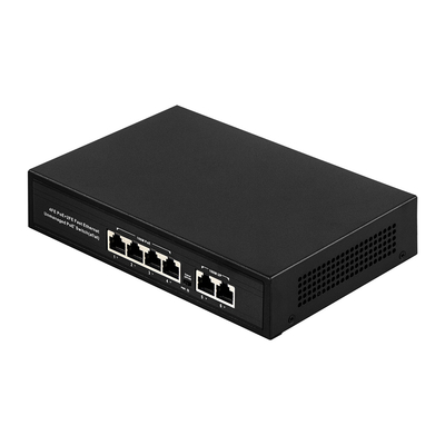 OEM ODM Fast Ethernet 10/100mbps 4 Port Poe Switch With 2 Uplink Port Network Switch การปรับเปลี่ยนระบบออนไลน์