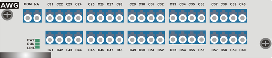 1U rack 100GHZ AWG 40 Wavelengths Multiplexing/Demultiplexing Card สําหรับระบบ DWDM ความจุสูง