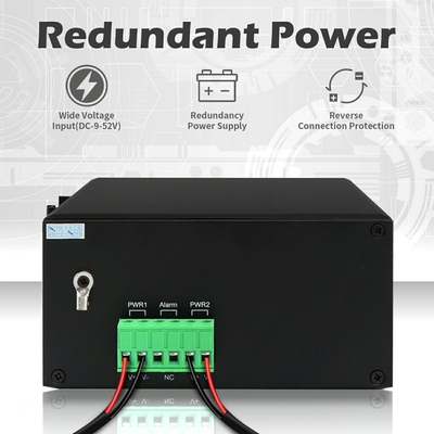 อุตสาหกรรมจัดการ Ethernet Switch 8 Port Gigabit Network 2.5G สายใย SFP
