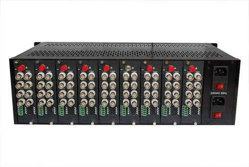 19" 3U 18สล็อต ชาซี วิดีโอ ข้อมูล ไฟเบอร์แปลง Rack Mount ชาซี แหล่งไฟฟ้าคู่