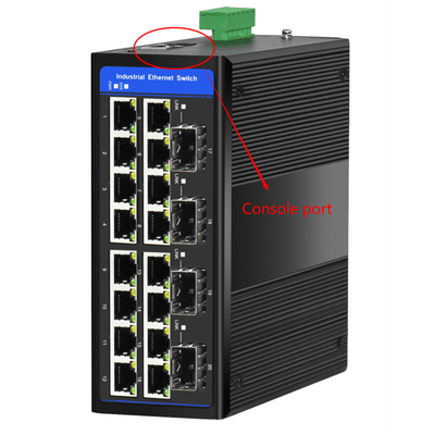 20 Port Gigabit Din Managed Switch Layer 2 ฐาน 4 SFP สล็อต การสนับสนุนวงแหวน ERPS