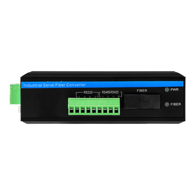 โมเดมไฟเบอร์ออปติกสายอุตสาหกรรม RS232/RS485/RS422 SM MM โมเดมไฟเบอร์ออปติกสาย