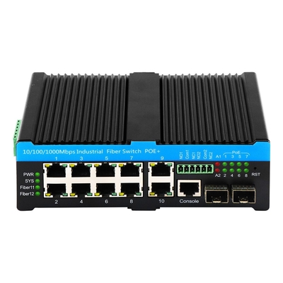 บริหารสวิตช์ POE อินดัสเตรียลที่มี 9.6KB Jumbo Frame และ IEEE 802.3af/at/bt การสนับสนุนพลังงาน