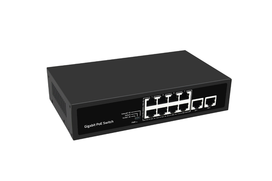 8 Port Full Gigabit PoE Network Switch การสนับสนุน Vlan PoE ขยายงบ 120W