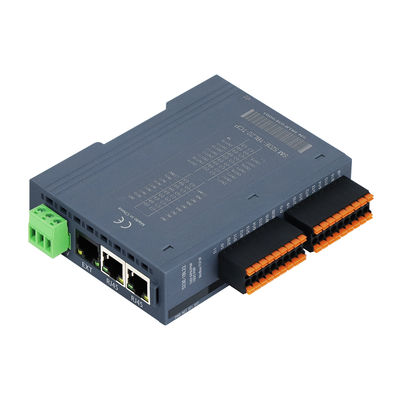 3 RJ45 Ports Modbus-TCP/IP PLC IO Module พร้อม 16DI+16DO และ 24VDC แรงไฟฟ้าสําหรับการควบคุมอุตสาหกรรม