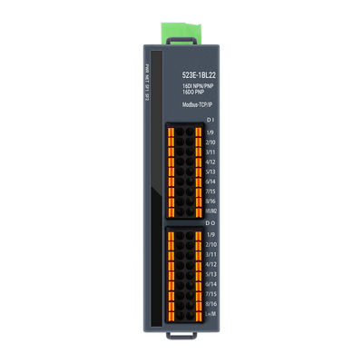 3 RJ45 Ports Modbus-TCP/IP PLC IO Module พร้อม 16DI+16DO และ 24VDC แรงไฟฟ้าสําหรับการควบคุมอุตสาหกรรม