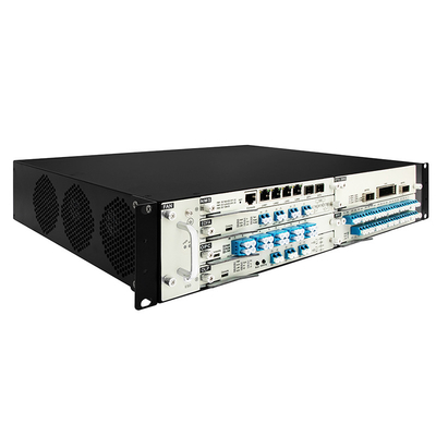 2U DWDM Rack Optical Transport System 8 สล็อตสําหรับการ์ดบริการซีรีส์ OM3800 ครบครัน