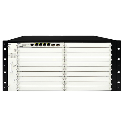 OTN DWDM 5U Chassis 20 สล็อตบริการสําหรับ 100G 200G 400G การส่งไฟฟ้าสองแบบ