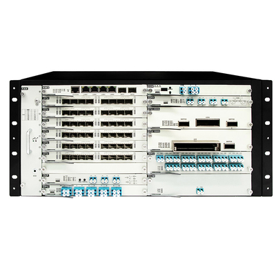 OTN DWDM 5U Chassis 20 สล็อตบริการสําหรับ 100G 200G 400G การส่งไฟฟ้าสองแบบ