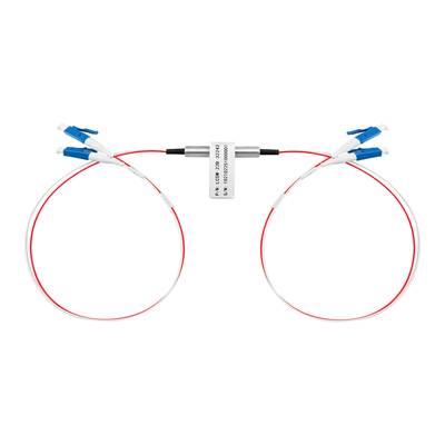 D2×2B Mechanical Bypass Optical Switch LC Connector สายต่อแบบเดียว สายต่อข้าม