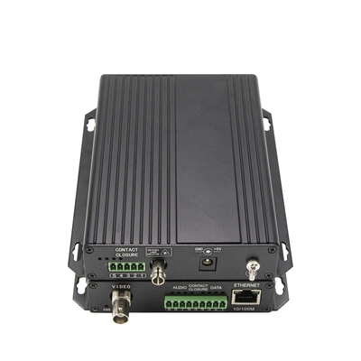 Analog Video Bidi Data RS232/RS422 10/100M Ethernet ผ่านเครื่องแปลงไฟเบอร์ DC5V