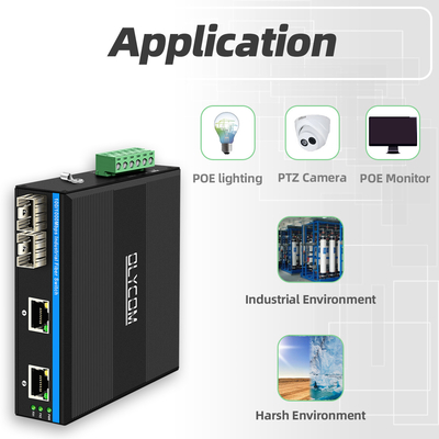 พอร์ต POE 4 พอร์ต Gigabit Network Ethernet Mini POE Switch 48v ไม่มีการจัดการ