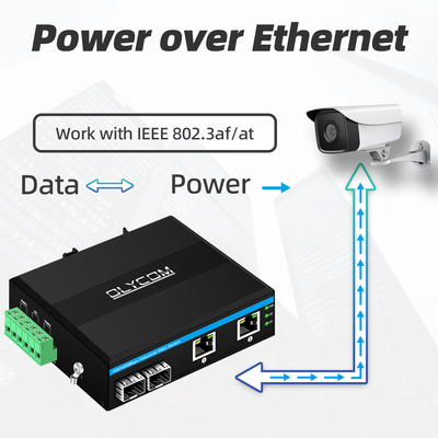 พอร์ต POE 4 พอร์ต Gigabit Network Ethernet Mini POE Switch 48v ไม่มีการจัดการ
