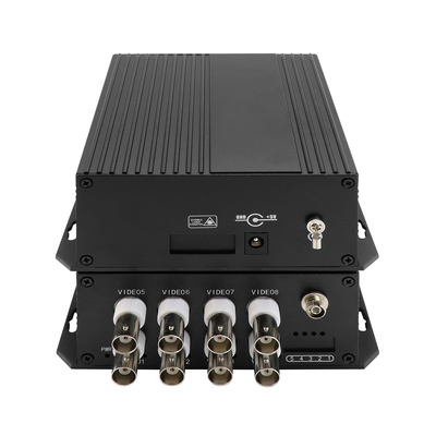 8 Port Analog Digital Fiber Optic Converter CCTV ติดตามวิดีโอโคเอชียล DC5V